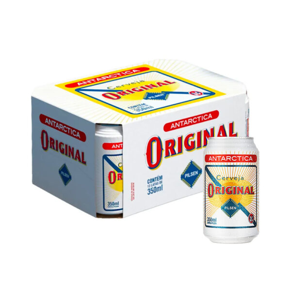 Cerveja Antarctica Original 350ml 12 Unidades (GELADA)