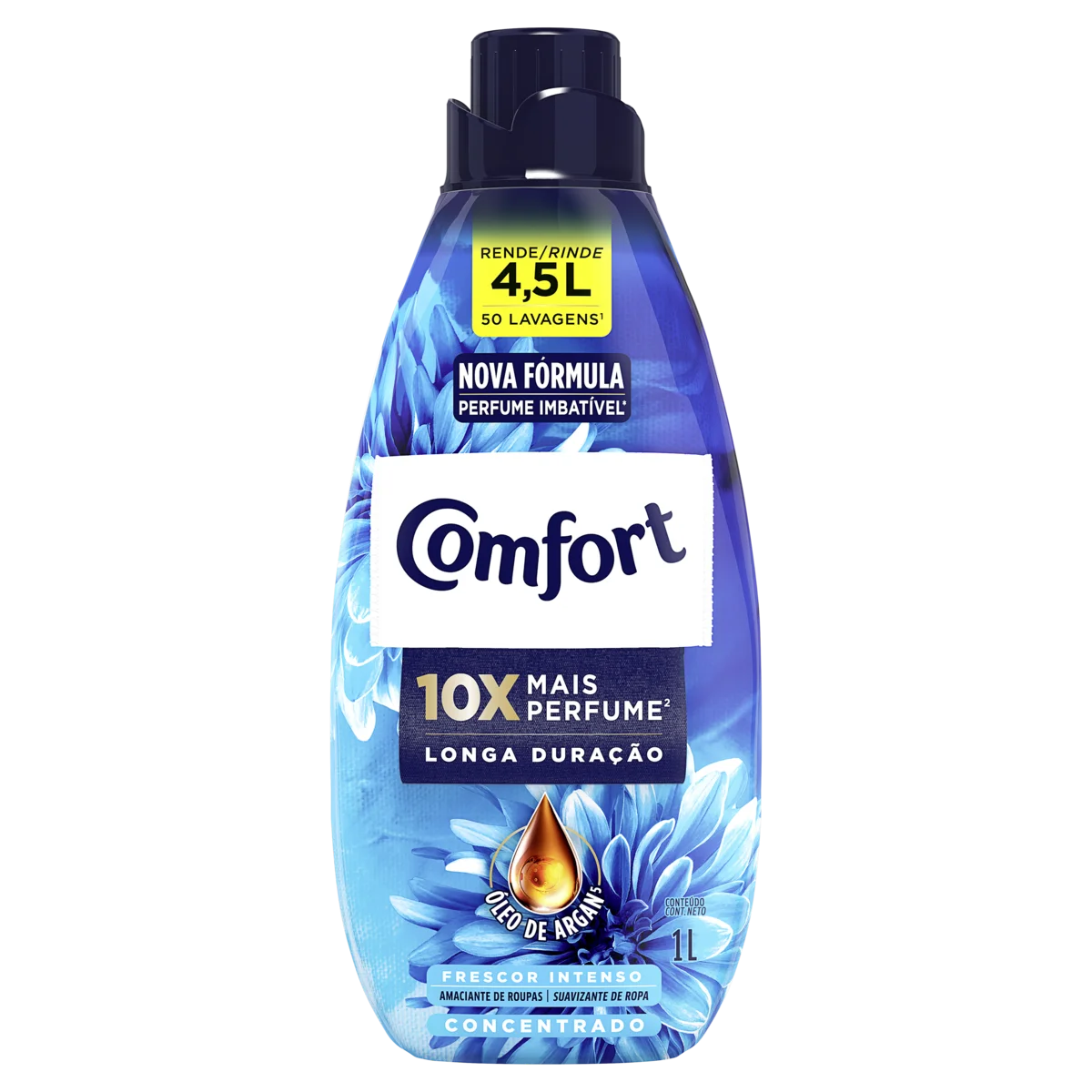 Amaciante de Roupa Concentrado Frescor Intenso Comfort Frasco 1l
