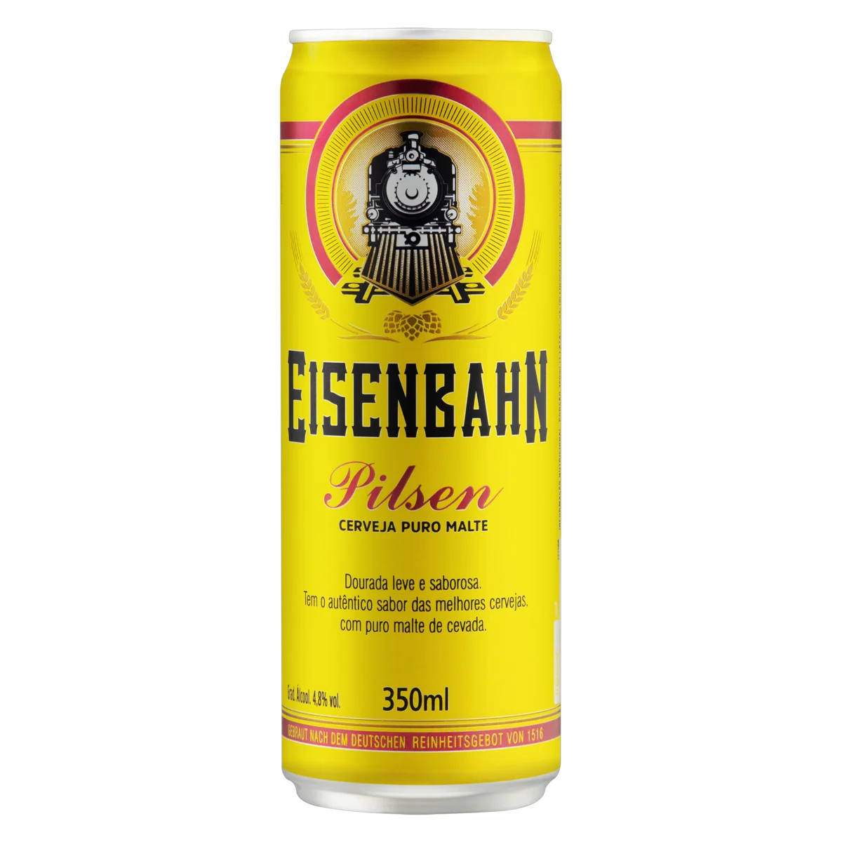 Cerveja Pilsen Puro Malte Eisenbahn Lata 350ml (GELADA)