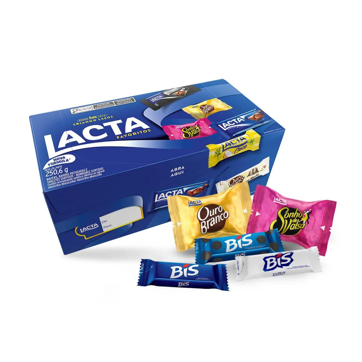 Chocolate Lacta Caixa de Variedades Favoritos 250g