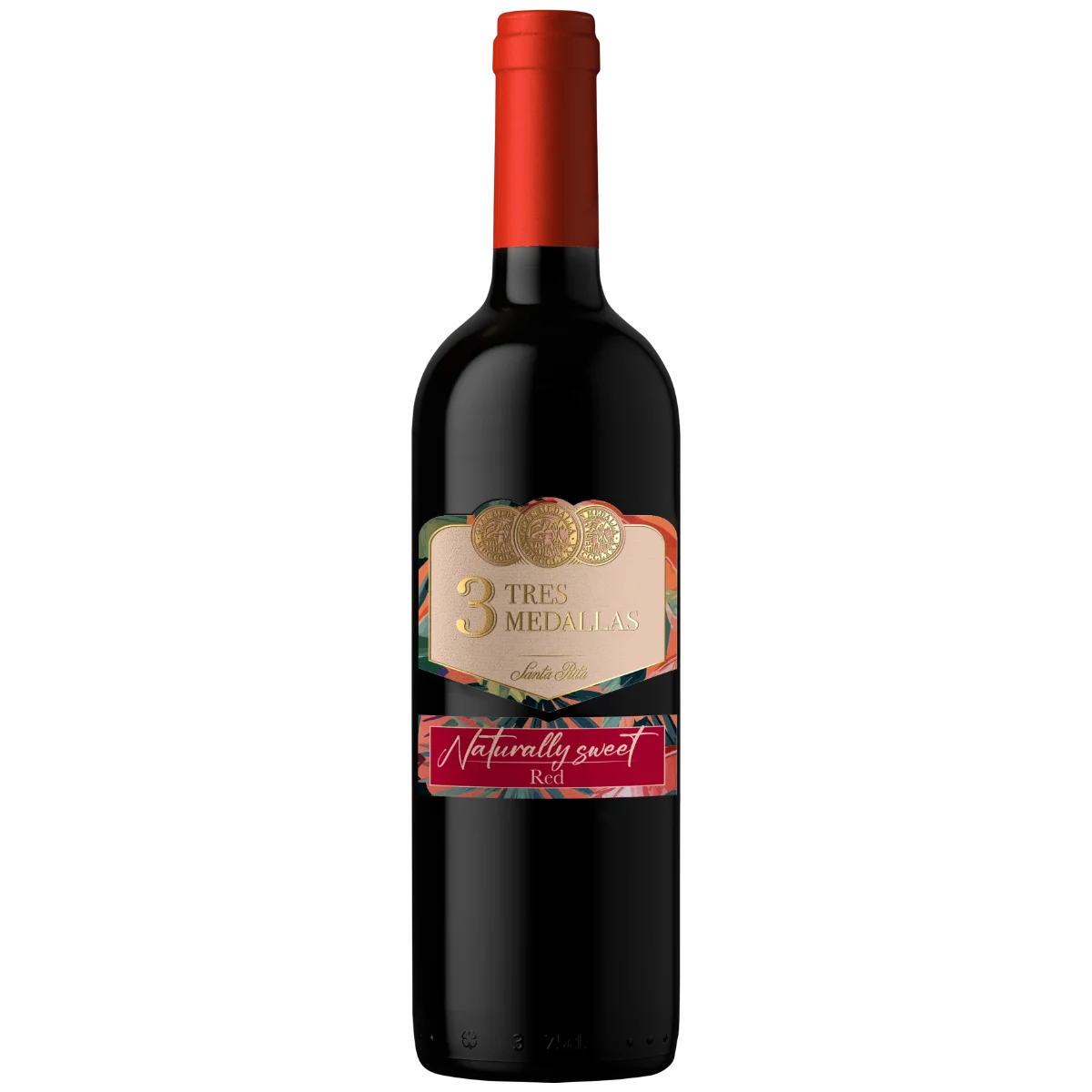Vinho Tinto Chileno Tres Medalhas Cabernet Sauvignon Sweet 750ml (GELADO)
