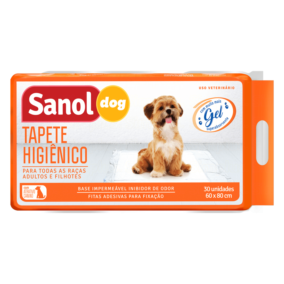 Tapete Higiênico SANOL para Cães com 30 Unidades 60x80cm