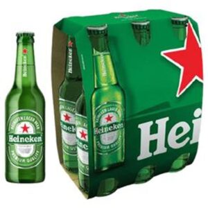 Cerveja Heineken 6 Unidades Garrafa 330ml (GELADA)