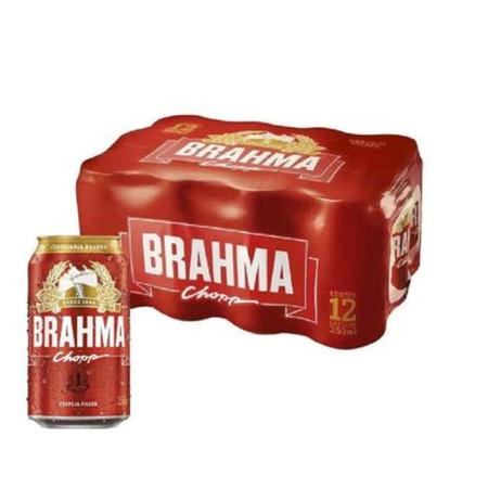 Cerveja Brahma chopp 350ML 12 unidades (GELADA)