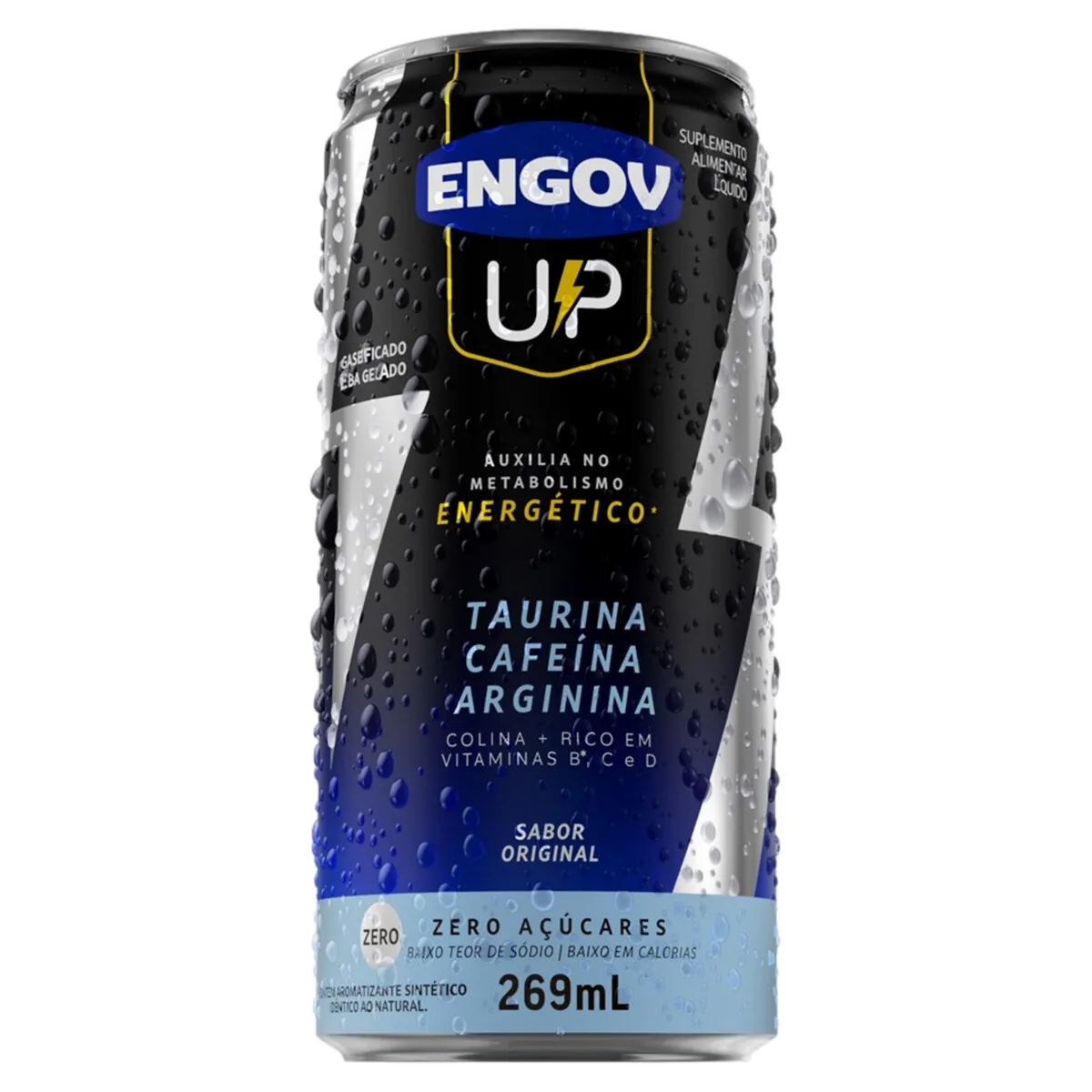 Energético Engov Up Original Zero Açúcar 269ml(GELADO)