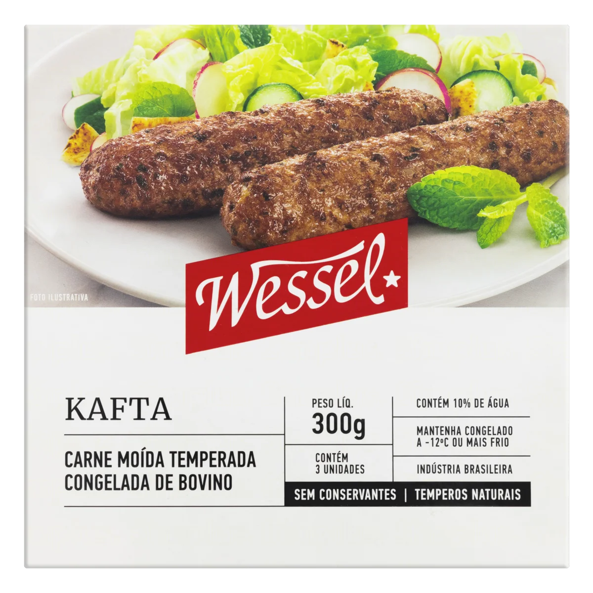 Kafta Wessel Caixa 300g 3 Unidades
