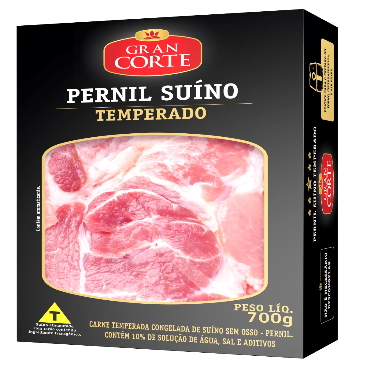 Pernil Suíno Congelado Temperado sem Osso GRAN CORTE 700g