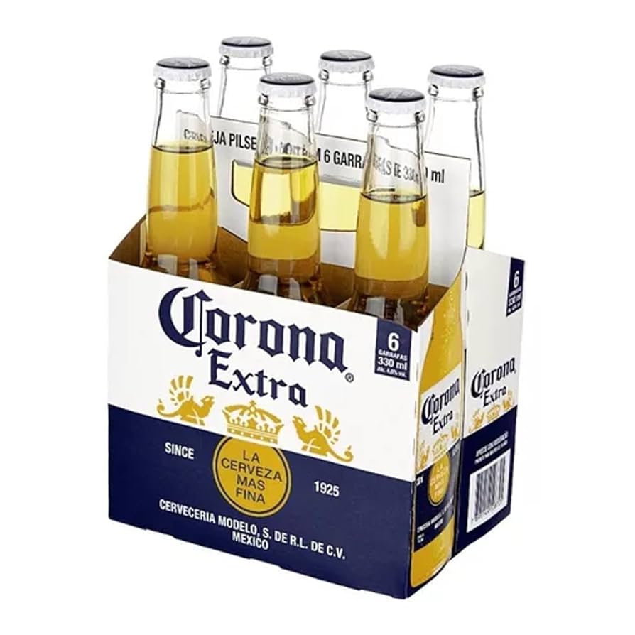 Cerveja Corona Extra Lager 6 Unidades – 330ml (GELADA)