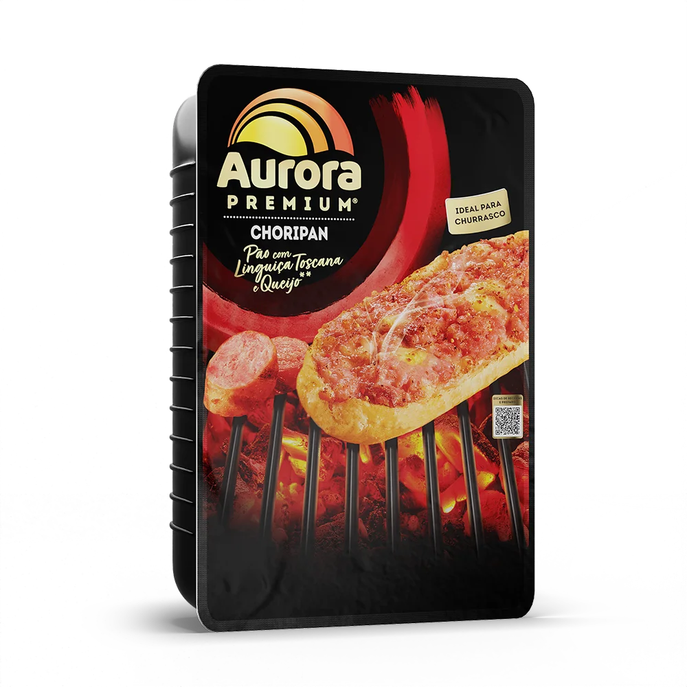 Choripan Com Linguiça e Queijo Aurora 400g