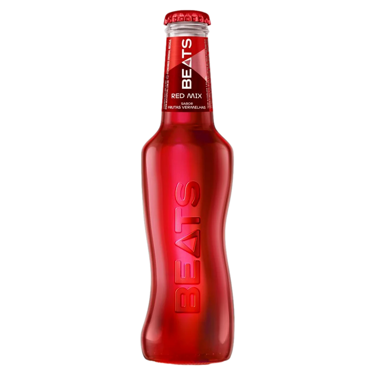 Bebida Mista Alcoólica Gaseificada Frutas Vermelhas Beats Red Mix Garrafa 269ml (GELADA)