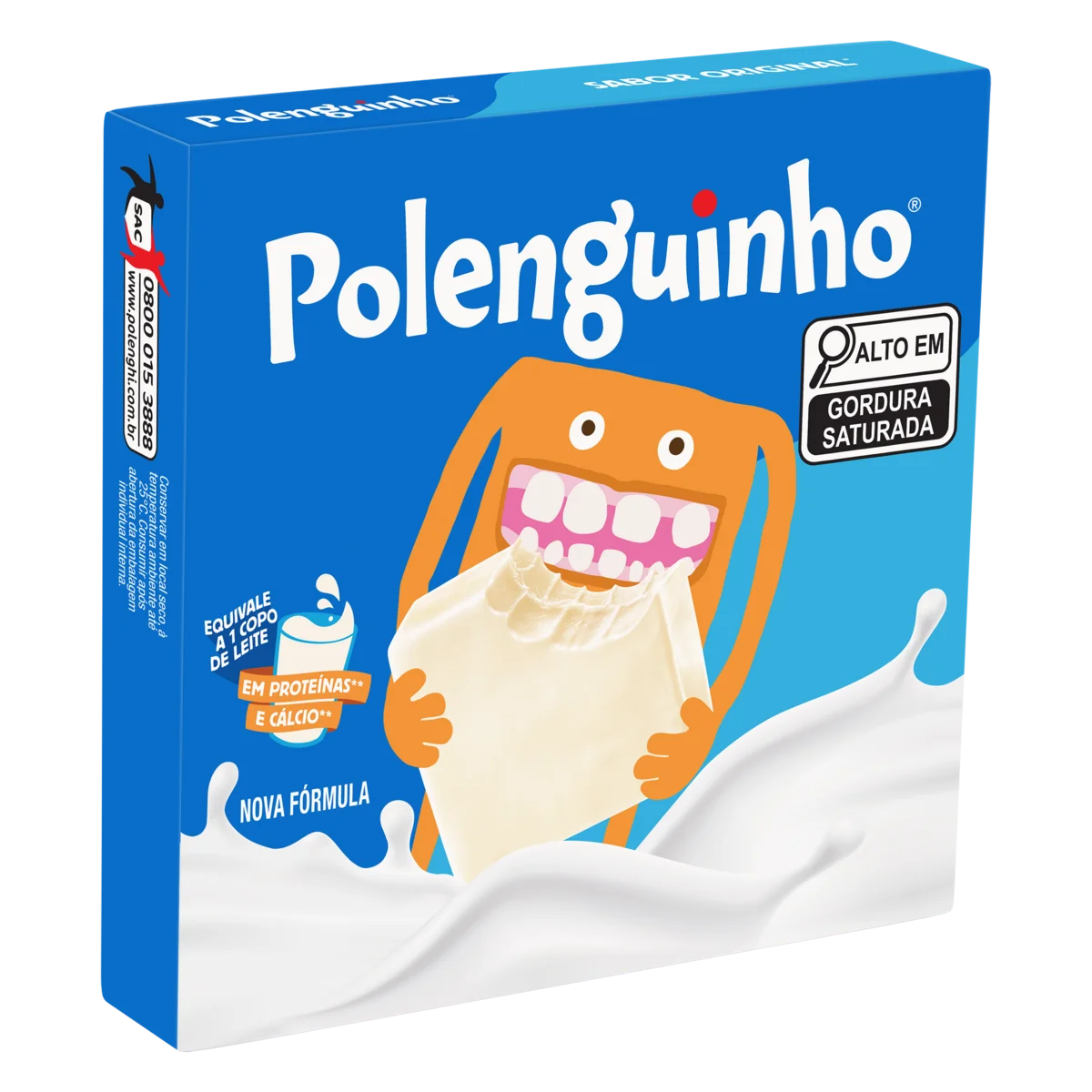 Queijo Processado UHT Original Polenguinho 68g 4 Unidades