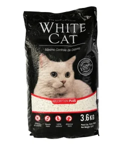 Areia Higiênica Whitecat Para Gatos Pacote 3.6kg