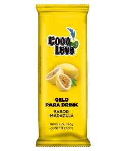 Gelo para Drink Maracujá Coco Leve Pacote 190g