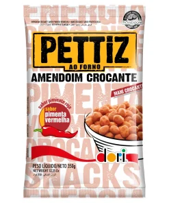 Amendoim Crocante Sabor Pimenta Vermelha Dori Pettiz 350g